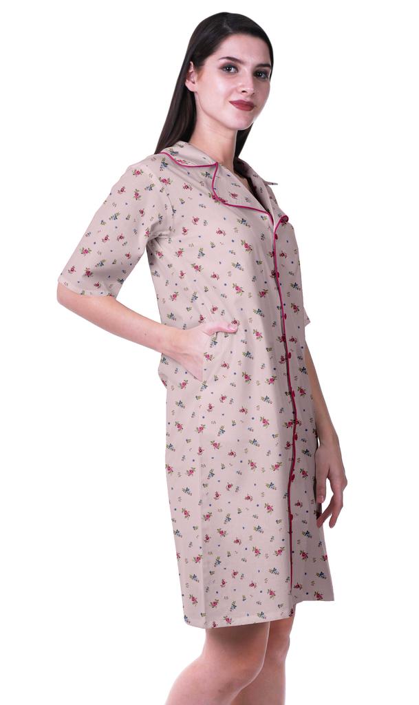 Moomaya Женская ночная рубашка для сна с принтом ночная рубашка-S-XXL