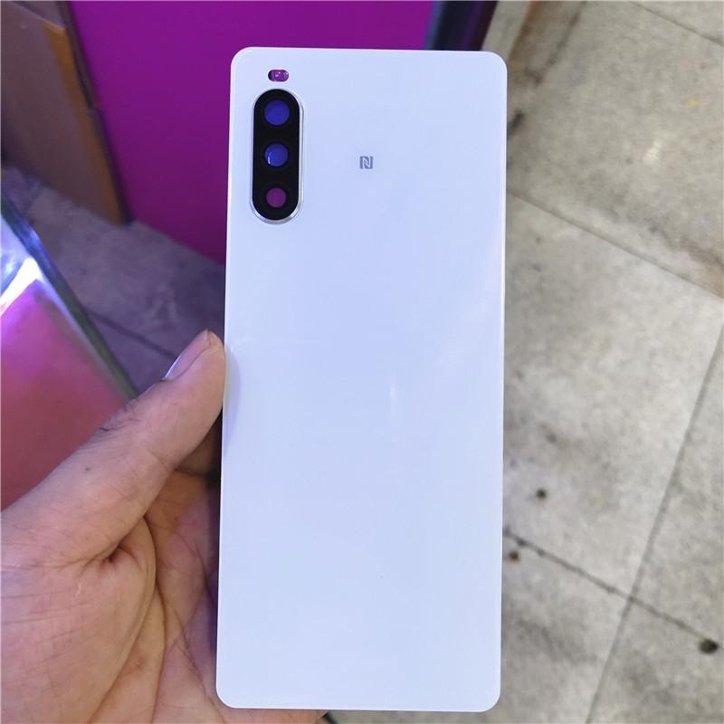 Задняя крышка корпуса Для Sony Xperia 10 II Стеклянная крышка аккумулятора Запасные части С объективом камеры
