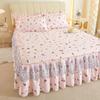 Bed Sheets Flat Lace Bedroom Printing Twin Queen Full Size Nordic Style Skin-friendly Non-slip Princess Adults Mattress Cover