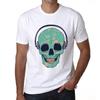 Men's Graphic T-Shirt Skull With Headphones Music - Shirt for Musician