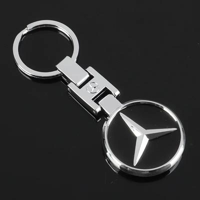 GLC Металлический Брелок для Ключей Автомобиля Подвеска Двустороннее Кольцо для Mercedes Benz Новый B/C/E Класс A Класс C200L GLC GLK Новый CLA GLA