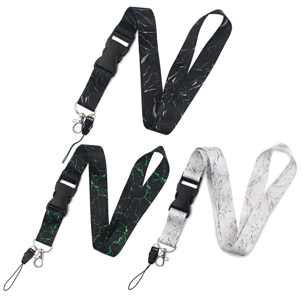 Holder Hang Rope Webbings Ribbon Marbling Lanyard Phone Lanyard Strap Phone Hang Rope Neck Straps