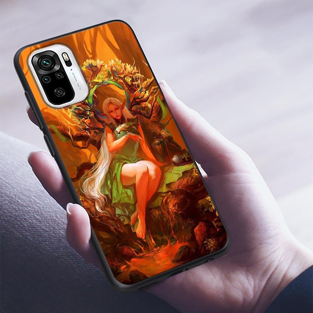 Силиконовый чехол для телефона Myth Legend Art Cat Fox Fish для Xiaomi Redmi Note 9 9T 10 10s 11 11s 11E 8 7 Poco M3 M4 Pro 5G