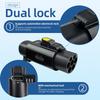 EVqiaoyi NACS to GB/T EV Adapter 32A 7KW from Tesla Pile to GB/T EV Charging Converter for Chinese Standard Cars