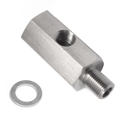 Тройник датчика давления масла из нержавеющей стали M10X1.0 1/8'' NPT, адаптер NPT, автомобиль, внедорожник