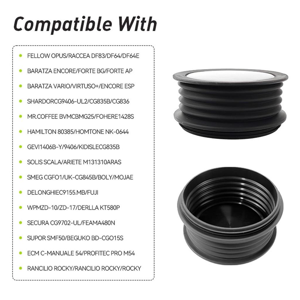 Cryfokt Grinder Blowing Bean Bin, Food-Grade Silicone Coffee Grinder Blowing Tool, Coffee Grounds Removal Tool, Universal Coffee Grinder Cleaning