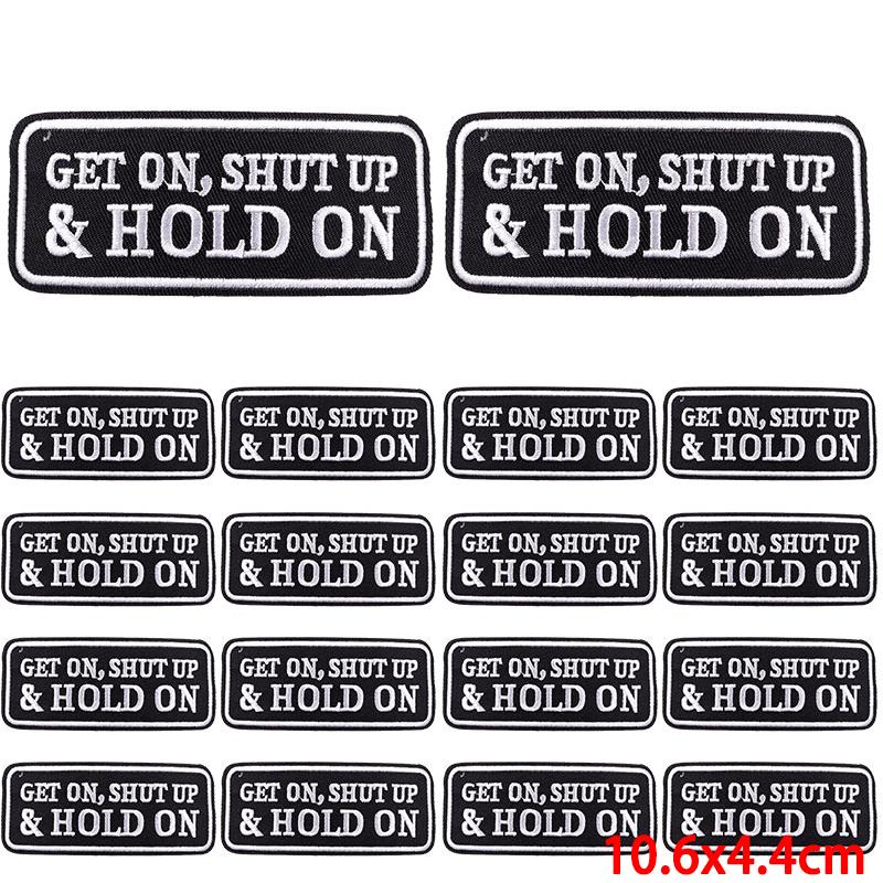 10Pcs/Lot Patch With Letters Iron On Patches For Clothing Thermoadhesive Patches On Clothes Slogan Proverb Patch For Clothes Sew