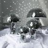 Silver 10*10Cm Mushroom Disco Ball Mirror Reflective Mushroom Ornament Girlfriend Gift