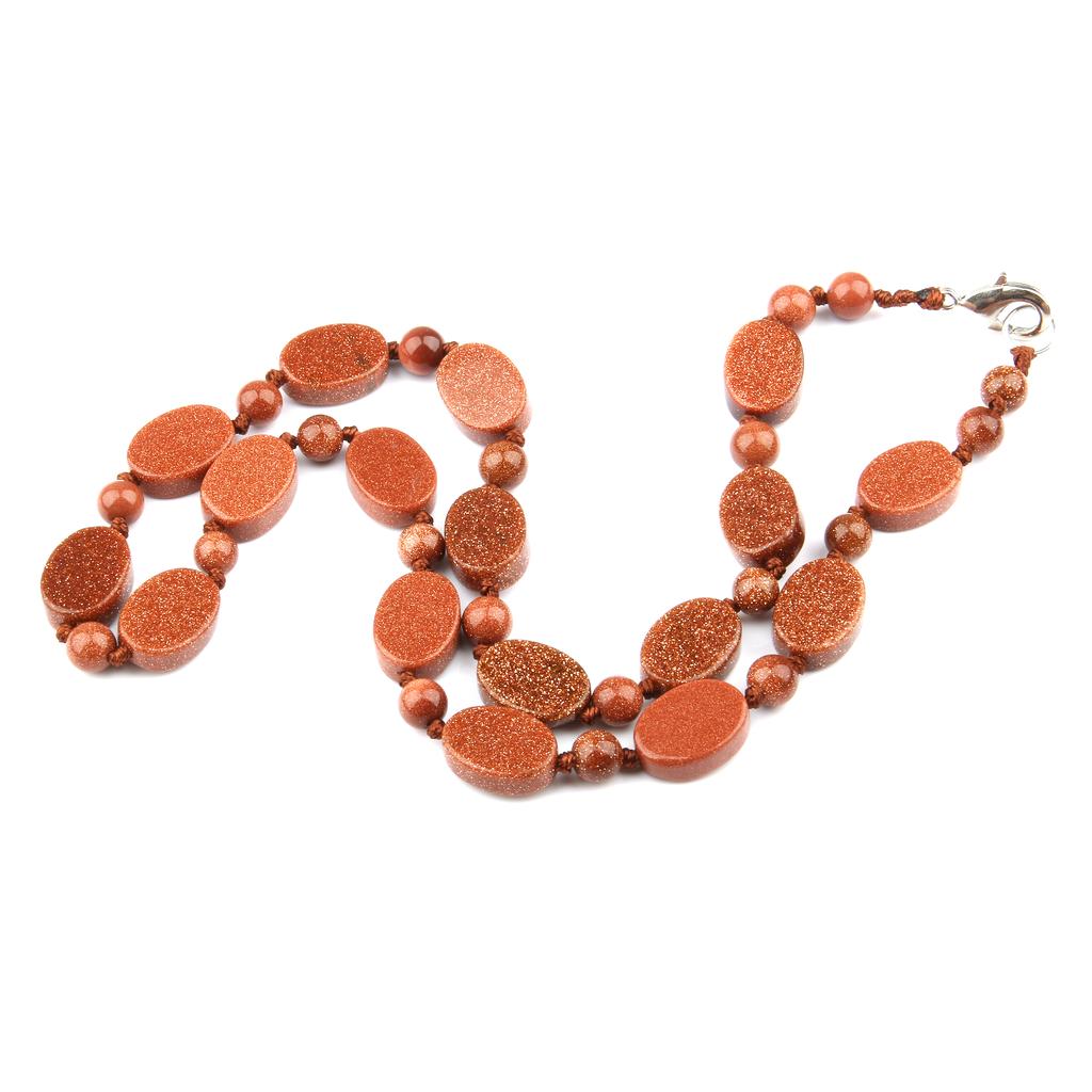 Женские ожерелья из полудрагоценных камней