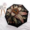 1pc Floral Mandala Automatic Open/close Folding Compact Umbrella, 8-Rib Sturdy Canopy, Lightweight Portable, Everyday Use, Gift,055