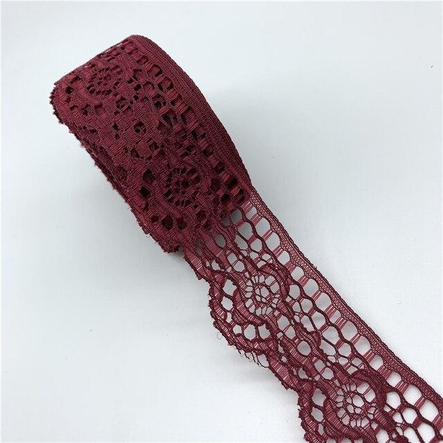 5 ярдов 38 мм кружевная лента, ремесленные изделия, вышитая кружевная бейка, лента ручной работы, кружевные украшения, сделай сам, швейная ткань, французская кружевная ткань