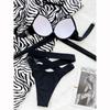 Push Up Women Swimsuit Sexy Bikini Bandage Bikini Set High Waist Brazilian Biquini Cross Swimming Suit Beachwear Bather