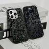 Чехол для телефона с рисунком под карбон, жесткий ПК, для IPhone 16Promax 16 15 14 13 12 11 Pro Max Plus, глянцевая HD крышка