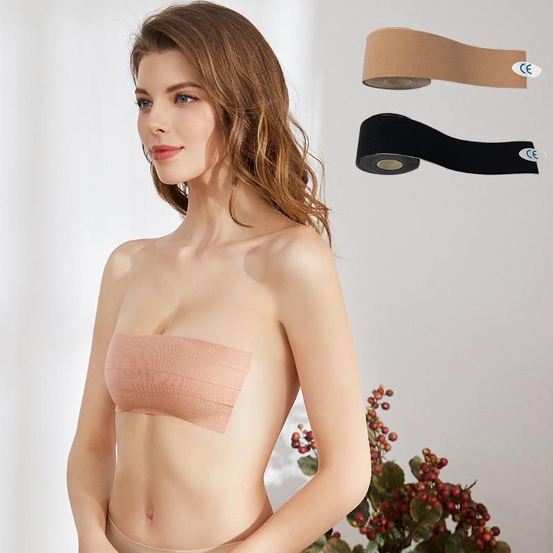 Лента для подтяжки груди для контурной подтяжки бюстгальтера Альтернатива ленты для тела для груди Водонепроницаемая лента для пота 10 см * 5 м