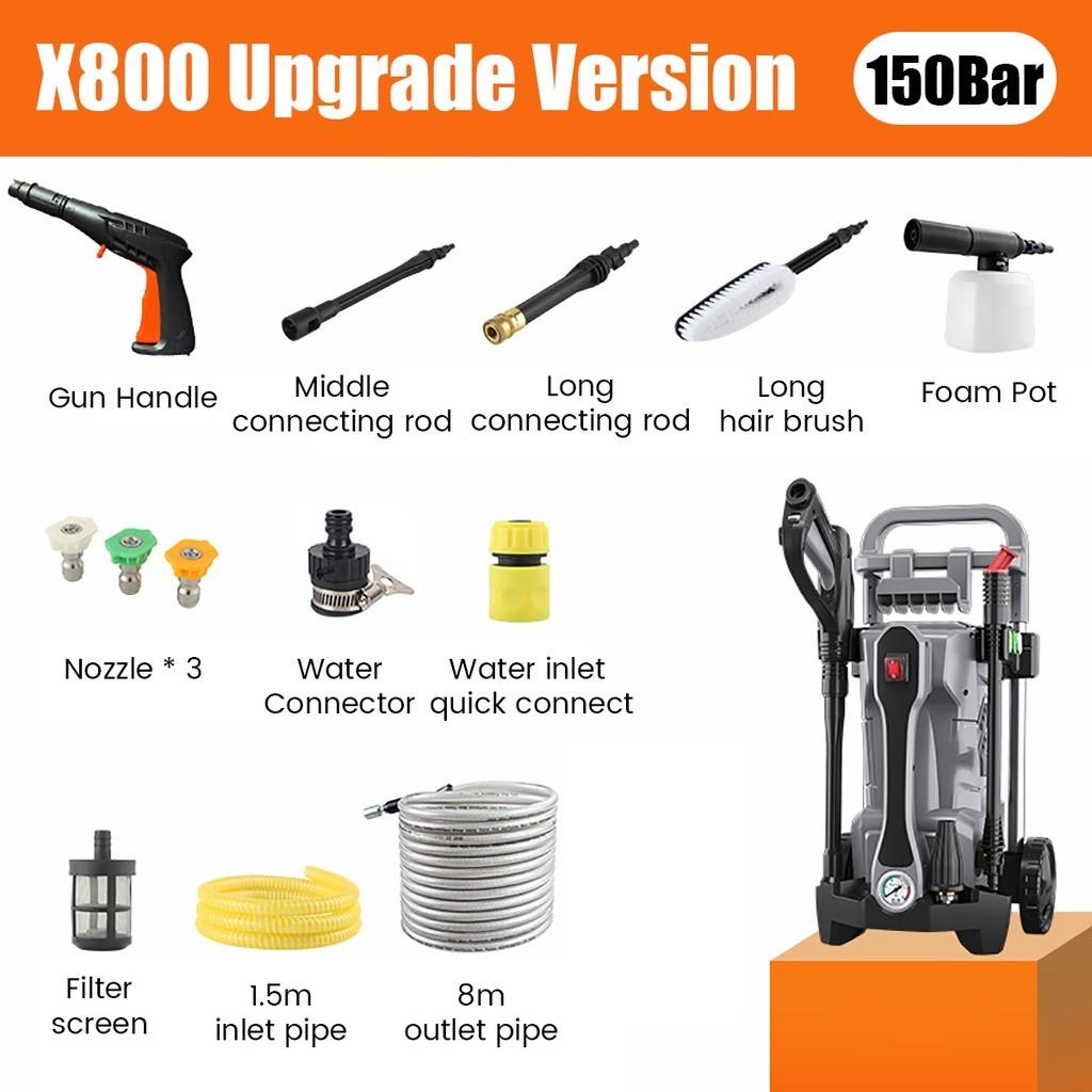 Мойка высокого давления 220В-230В 150 бар для опрыскивателя высокого давления Parkside, мойка для автомобиля 3800 Вт, очистительный насос, пеногенератор, принадлежности для мойки