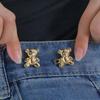 Waist Buckle Bear Pants Button Tightener Colorful Jean Buttons for Loose Jeans  Trousers
