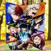 My Hero Academia Theme Printed Blanket - Perfect for Couch, Bed, Travel & Outdoor Use | Machine Washable, Cozy & Durable.