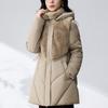Sleeves Detachable Fashion Woman Parkas Winter Coats Hooded Thick Warm Women's Jackets