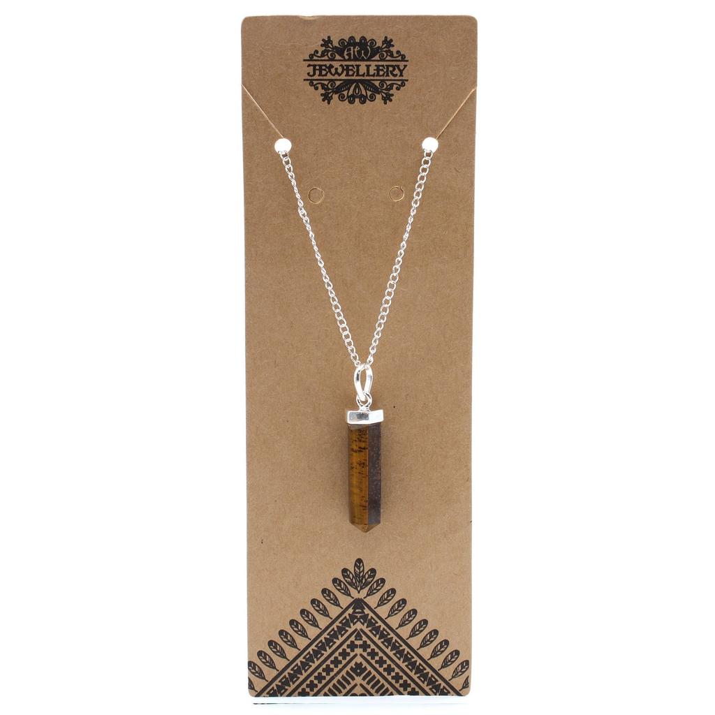 Tiger Eye Pendant, Gemstone Point