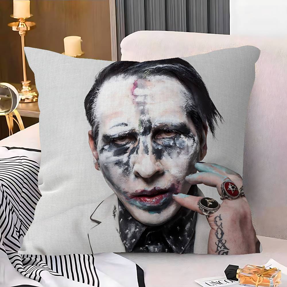 Rock Band M-Marilyn M-Manson Наволочка Подушка Чехол для Подушки Обивка Диван Плед Декор Дома Наволочка
