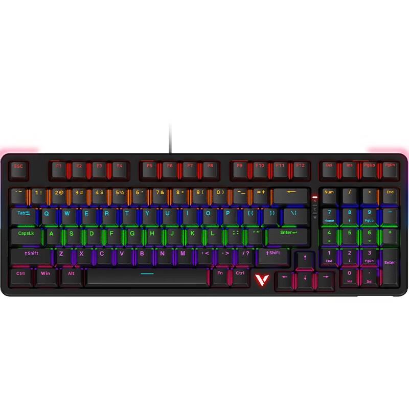 Rapoo V500PRO-98 Обновленная 98-клавишная проводная механическая RGB-клавиатура