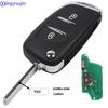 Jingyuqin ASK/FSK 433 МГц ID46 чип CE0523 модифицированный откидной дистанционный ключ-брелок для Peugeot 307 407 607 HU83/ VA2 Blade 2 3 кнопки ключа