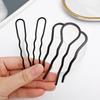 Girls Black Metal Hair Fork Clip for Women Hair Pin Combs Messy Bun Hairpin Clip Side Combs Updo Sticks Hair Styling Tool