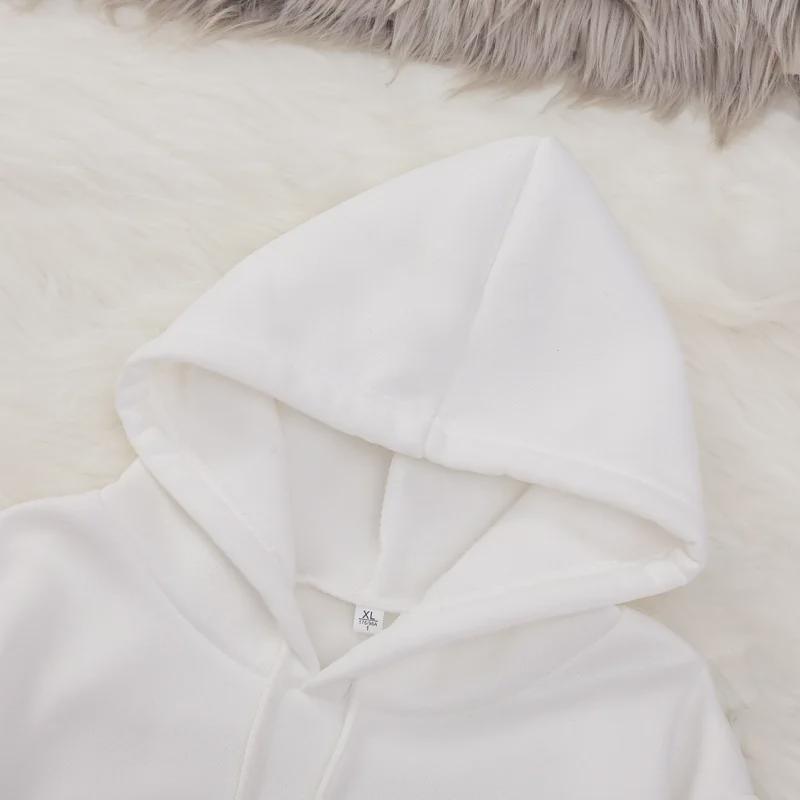 Women's Blank Solid Color Hoodie 2024