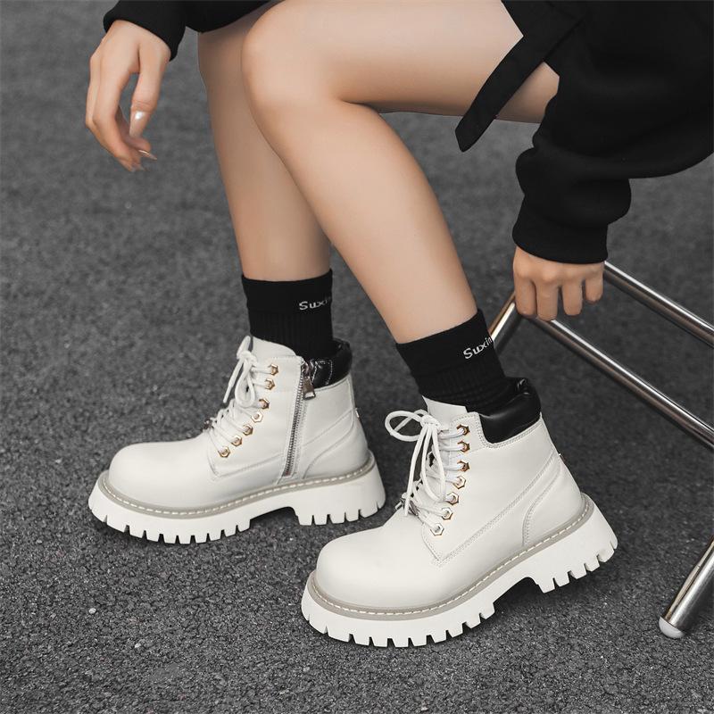 Ботинки Martin мужские на толстой подошве, зимние, бархатные, высокие, британского стиля, короткие, локомотивные, инструментальные 66621-P