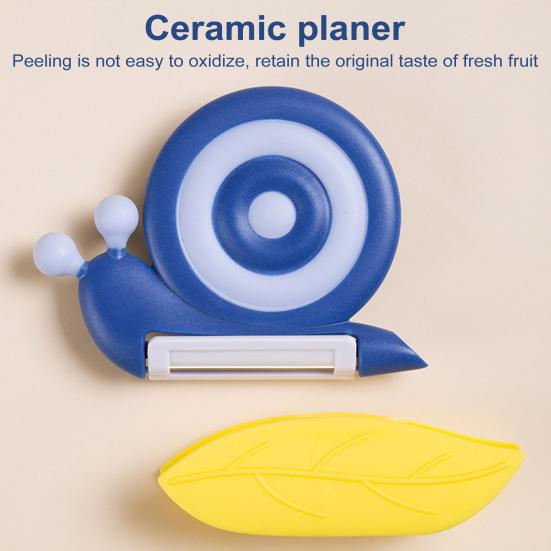 2 шт. Керамическая овощечистка-улитка, картофелечистка с нескользящей ручкой, овощечистка для фруктов и овощей для детей и взрослых, кухонный инструмент