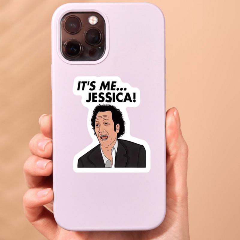 1 шт. Виниловая наклейка It's Me Jessica Hot Chick, матовая, самоклеящаяся, одноразовая, наклейки для бутылок с водой, тамблеров, ноутбуков, шляп, чехлов для телефонов