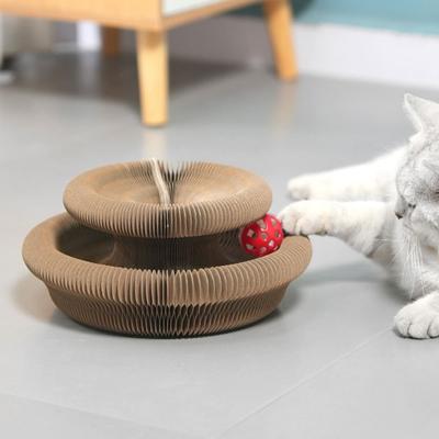 Трансформируемая игрушка для кошек Kitty Kurlz, износостойкая, устойчивая к царапинам, кошачий аккордеон, волшебный орган, не крошится, когтеточка для кошек