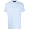 Polo SS25 Лого Однотонная Футболка-поло с коротким рукавом Мужские топы Светло-голубой 710963495-001
