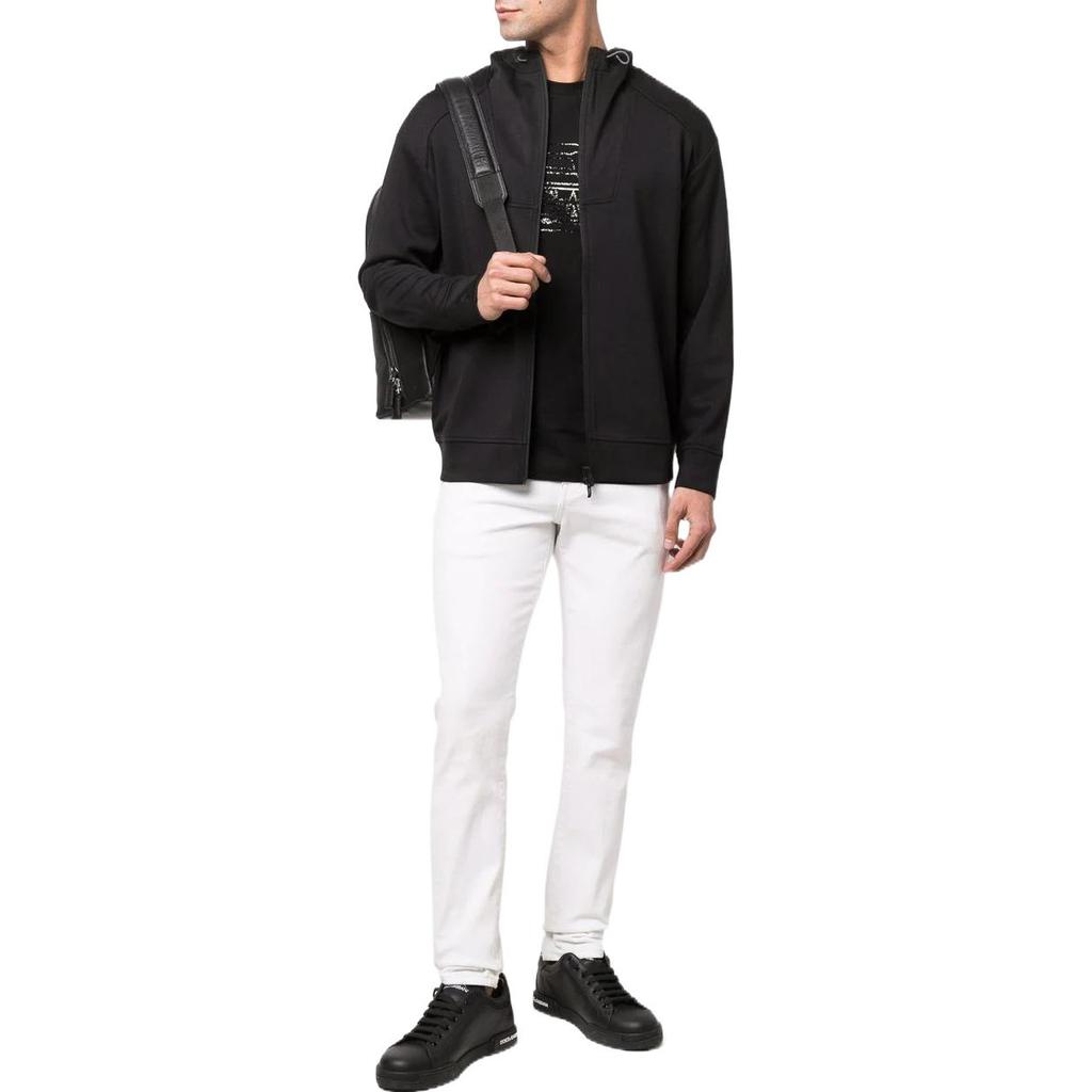 EMPORIO ARMANI SS22 Sweatshirt Men's Black 3L1M76-1JRHZ-0999