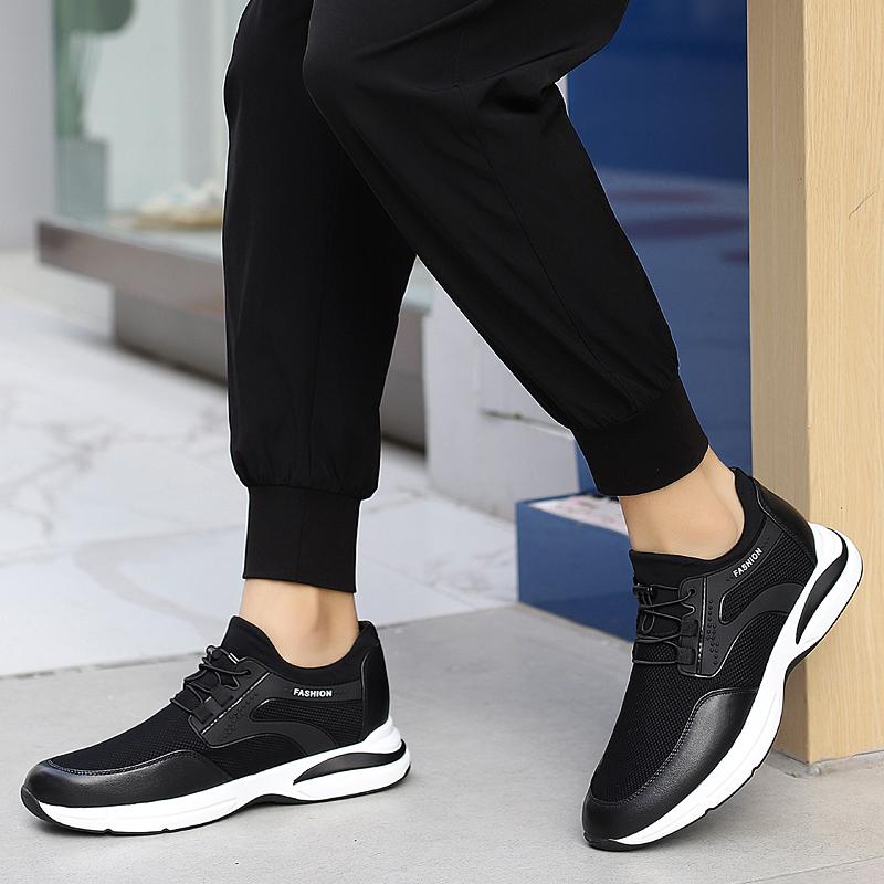Men Sneakers Elevator Shoes Height Increasing Elevator Shoes Sports Shoes Insole 6Cm Tall Man