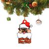Рождественское украшение для собаки Акриловая подвеска для елки Знак Статуэтка Украшения Подарок на Новый год 2023 Принадлежности для вечеринки