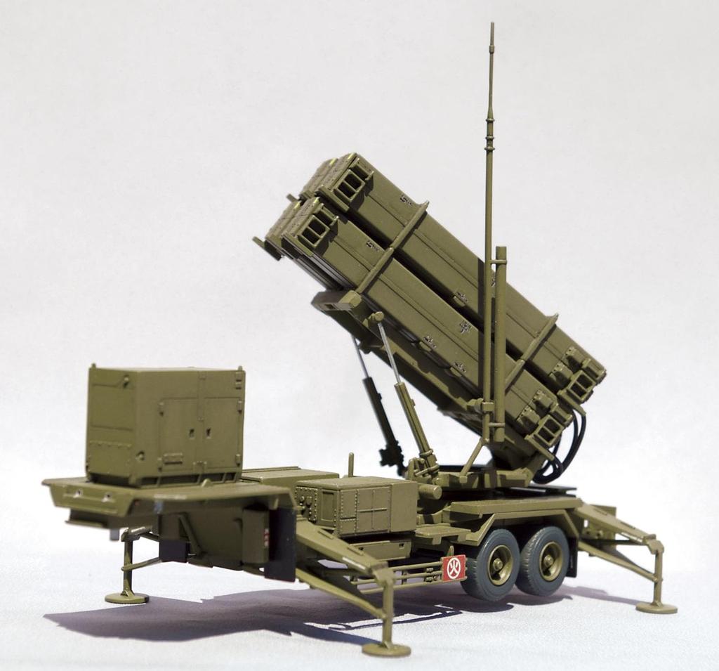 Aoshima Bunka Kyozaisha Military Model Series Air Force Patriot PAC3 Launcher Plastic Model 1/72 No.8 Self-Defense