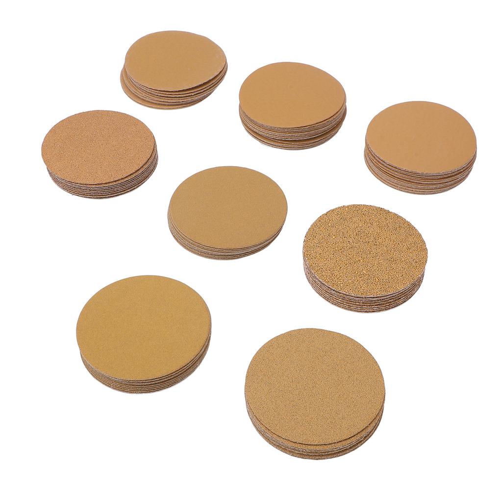 3 Inch Sanding Discs Hook and Loop Sanding Pads 40 To 800 Grit Sandpaper Discs for Woodworking and