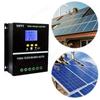 Dual USB MPPT 100A/80A/60A Solar Charge Controller 12V/24V/36V/48V Solar Panel Battery Intelligent Regulator Timer Setting