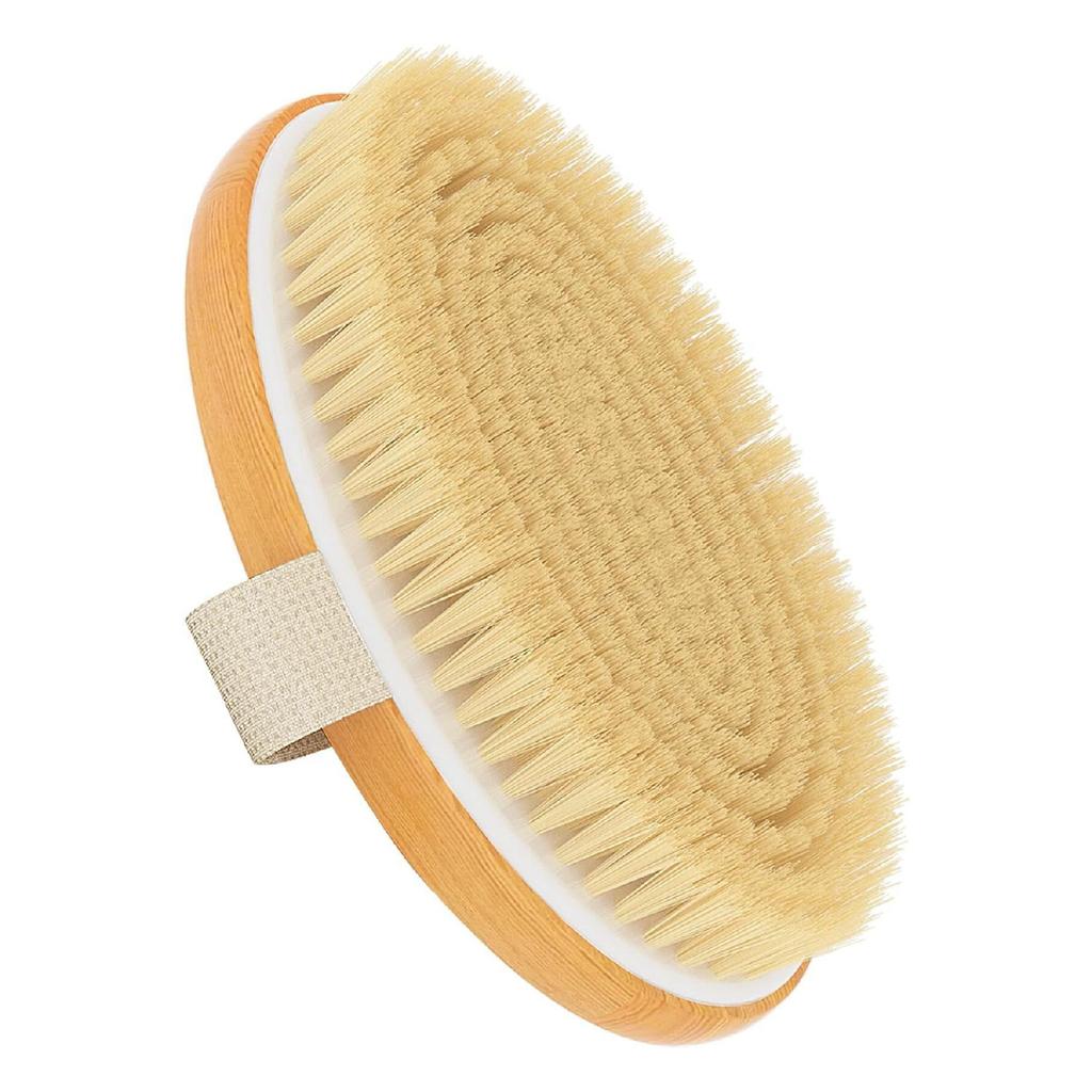 Epilation Tool Feather Eraser Hair Remover Physical Crystal Epilator And Horsehair Cellulite Brush Set Of 2