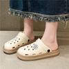 Women's Summer Baotou Cool Slippers - Fashionable Breathable Cartoon Hole Shoes