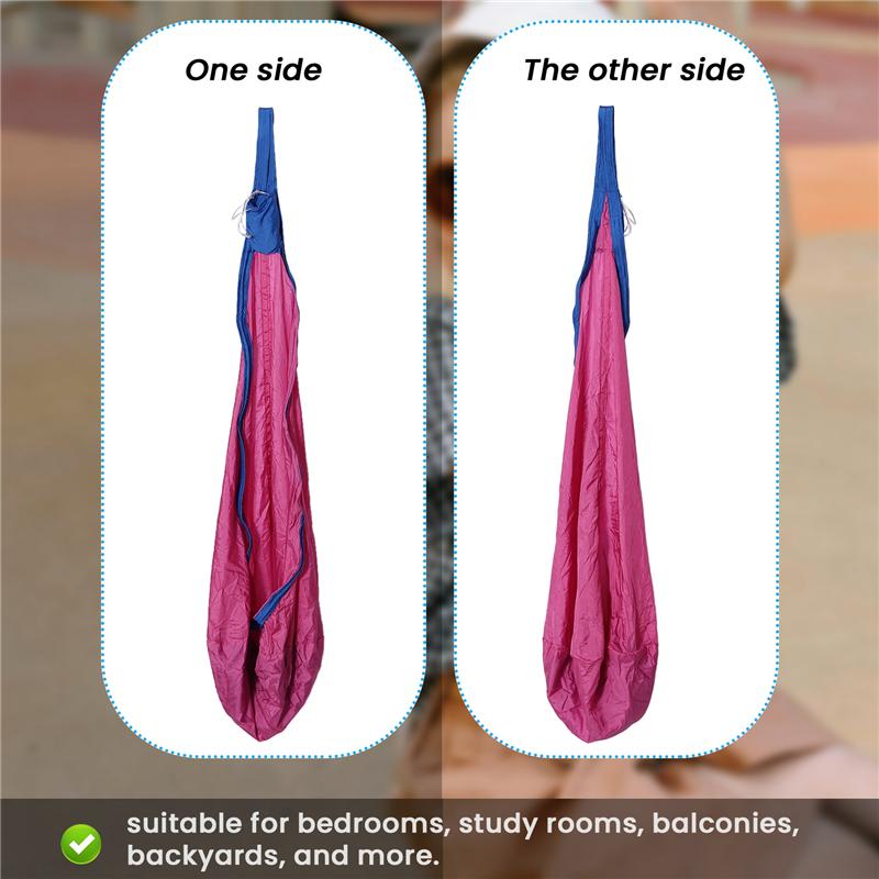 Good-Light Up Kids Pod Swing Seat,Therapeutic Sensory Swing,Hug Ceiling Snuggle Swing, Adjustable Fabric Hammock