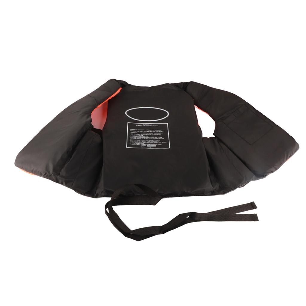 Полиэстеровый спасательный жилет для взрослых, универсальный жилет для плавания, дрифтинга и катания на лыжах(Оранжевый XL)