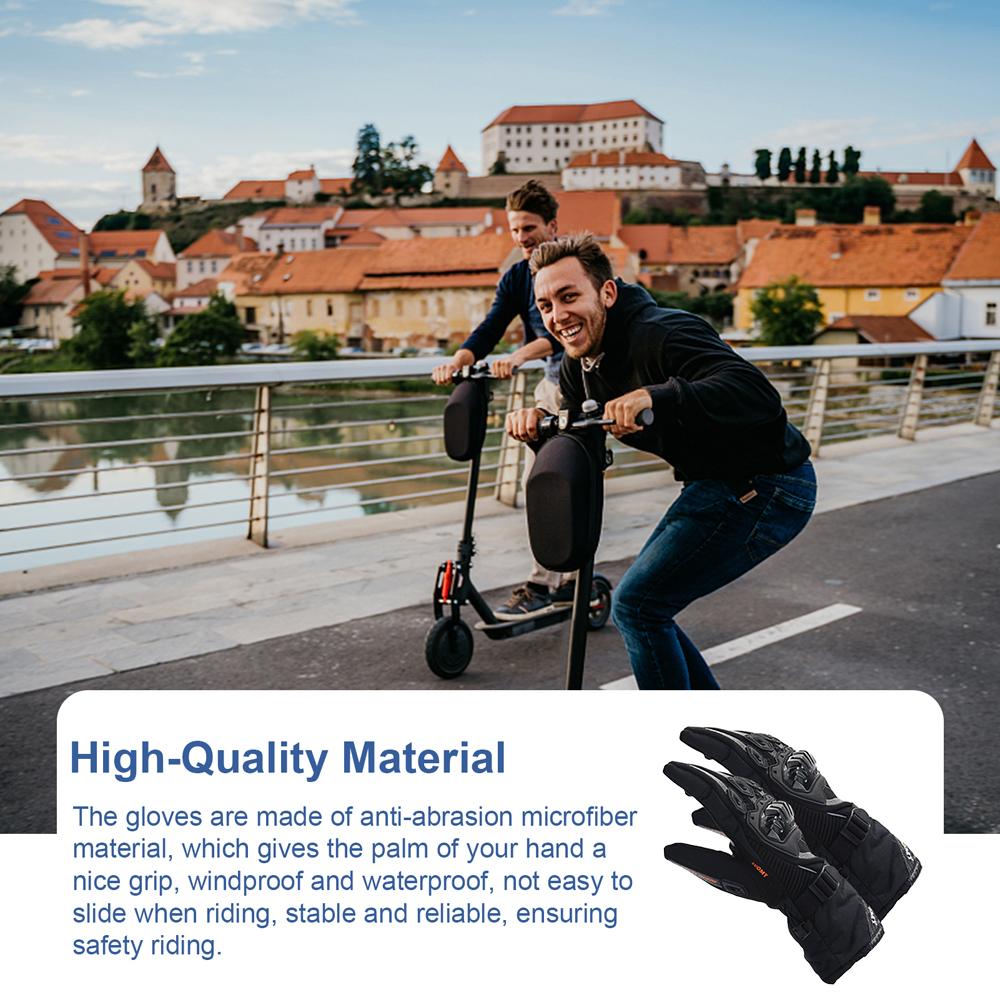 Зимние мотоциклетные перчатки для мужчин и женщин, ветрозащитные и водонепроницаемые термоперчатки для сенсорного экрана, холодные