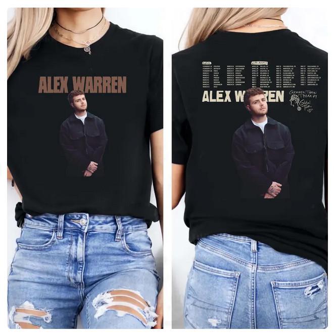 Alex Warren T shirt Tour Music Alex Warren tee Alex Warren tour tee Unisex T-Shirt