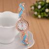 4 Piece Jewelry Set, Luxury Rhinestone Quartz Bracelet Watch, Vintage Analog Watch, Gift for Mom and Her