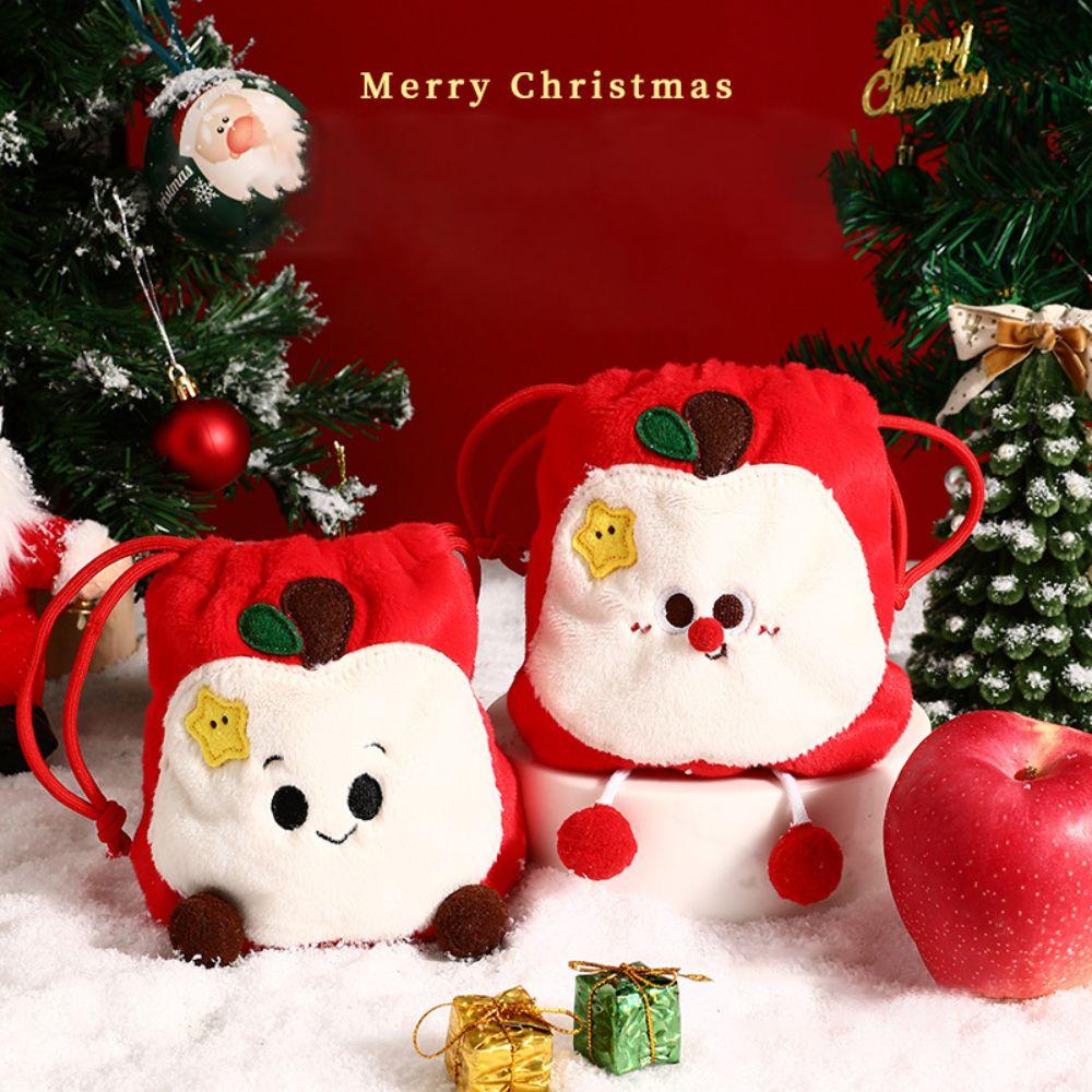 Candy Stocking Bag Christmas Gifts Bag Xmas Decor Holiday Handbag 2 Pcs Cartoon Tote Bag Children
