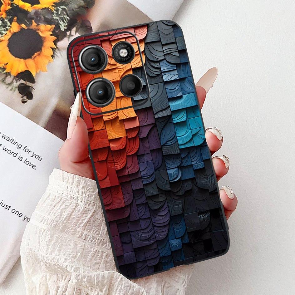 Силиконовый чехол для Motorola Moto G15 G75 2024 Cover Милый Панда Лев Ударопрочный ТПУ Чехлы для телефона Для MotoG15 MotoG75 G 75 G 15 Etui