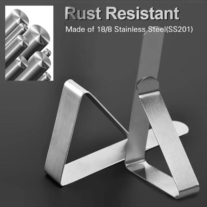 12 шт. Зажимы для скатерти-Зажимы для скатерти для пикника-Зажимы для покрытия скатерти из нержавеющей стали-Зажимы для стола для свадебной вечеринки