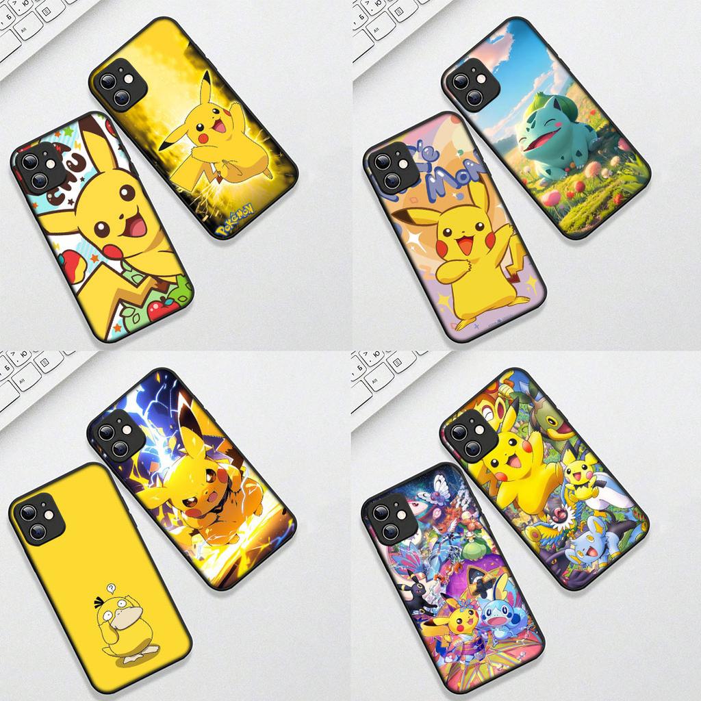 Cover for Samsung Galaxy S24 S25 S23 FE Ultra Plus S7 Edge S25+ S23+ A56 5G Casing Phone Case Lovely P-Pokemons P-Pikachus GO
